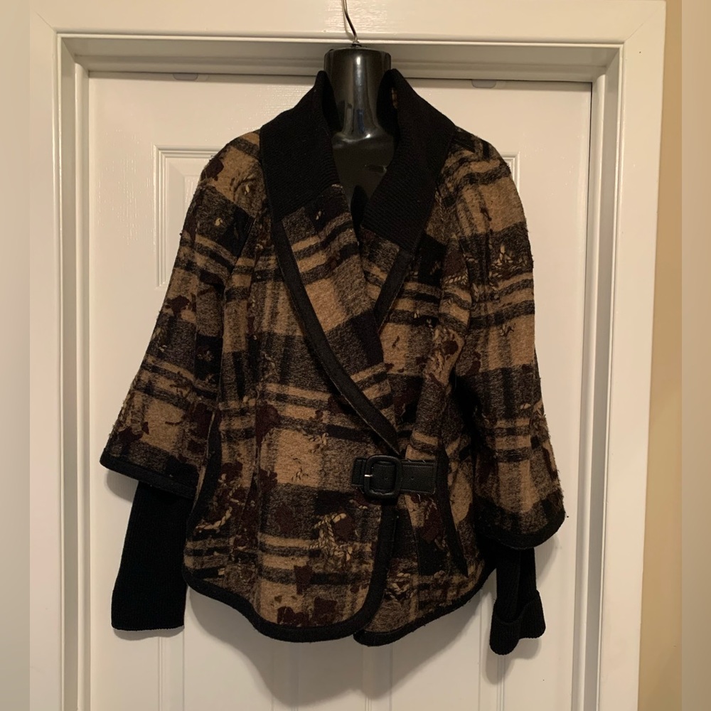 AB Nahlik Wool Shawl Collar Bomber Jacket